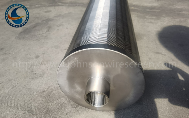 SS304 স্লট 25μm জনসন উইজ ওয়্যার স্ক্রিন ফিল্টার 80% পর্যন্ত খোলা এলাকা