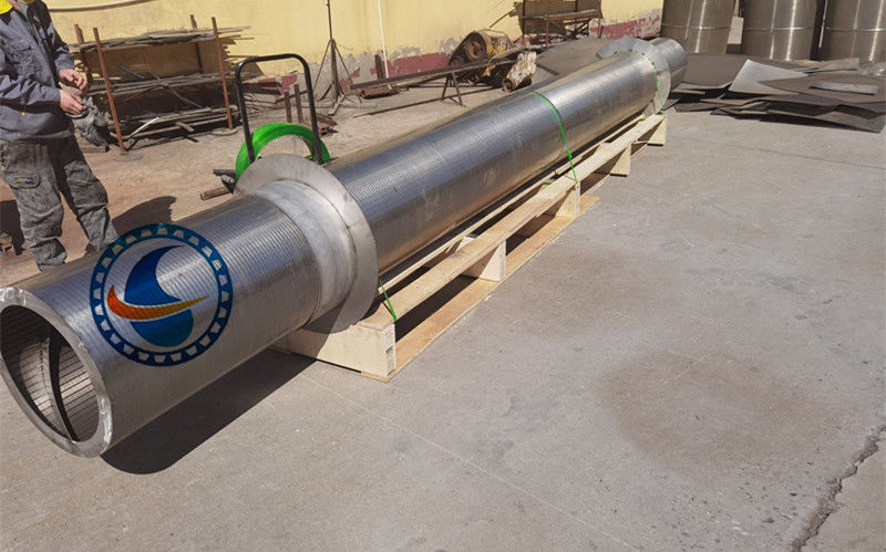 OD 600mm Wedge Wire Rotary Screen Drum Of Stainless Steel For Waste Water অপচয়িত জলের জন্য স্টেইনলেস স্টিলের ঘূর্ণমান স্ক্রিন ড্রাম