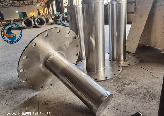 পরিস্রাবণের জন্য নন-রাস্টিং 6 ইঞ্চি ওয়েজ ওয়্যার স্ক্রিন পাইপ স্টেইনলেস স্টীল SS316L