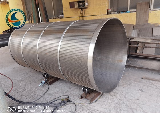 2175mm SS304 ওয়েজ ওয়্যার স্ক্রীন সিলিন্ডার 250μM বর্জ্য জল চিকিত্সার জন্য
