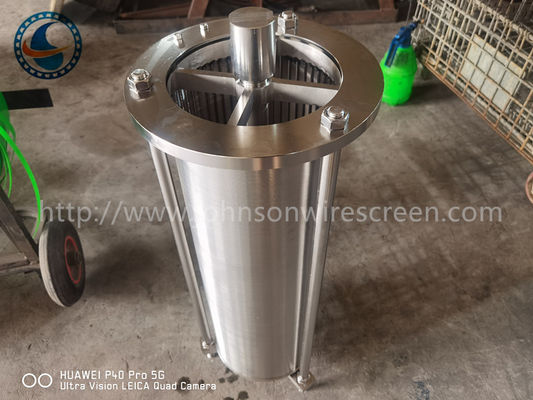 উন্নত ফিল্টারিং V ওয়্যার স্ক্রিন ফিল্টার সঙ্গে সঠিক স্লট 100 মাইক্রন