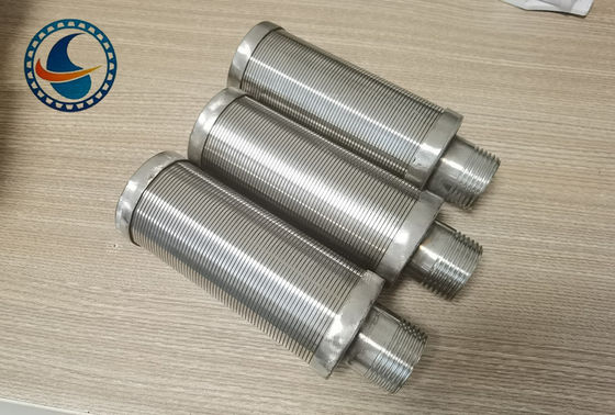 SS304 রড ভিত্তিক অবিচ্ছিন্ন স্লট ওয়েজ ওয়্যার স্ক্রিন পাইপ