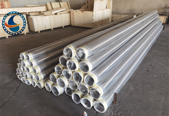 SS304L 168mm জনসন VEE-WIRE জল কূপ স্ক্রিন পাইপ